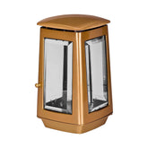 Lampada a candela monumento in ottone, 26 X 14 cm